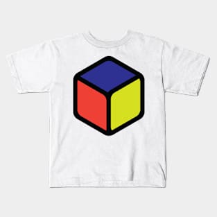 Cube Muted Tones Kids T-Shirt